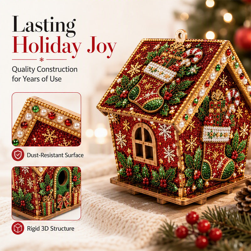 🎄 Essenziali per le feste - PRENDI 3 PAGHI 2✨ Kit creativo natalizio 3D con perline – Crea le tue decorazioni festive