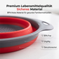 🥳NUOVO ARRIVO🔥50% DI SCONTO 🥬💧 Colino da cucina pieghevole｜Scolapasta salvaspazio, silicone flessibile, adatto per frutta, verdura e pasta, facile da pulire e riporre✨