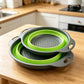 🥳NUOVO ARRIVO🔥50% DI SCONTO 🥬💧 Colino da cucina pieghevole｜Scolapasta salvaspazio, silicone flessibile, adatto per frutta, verdura e pasta, facile da pulire e riporre✨