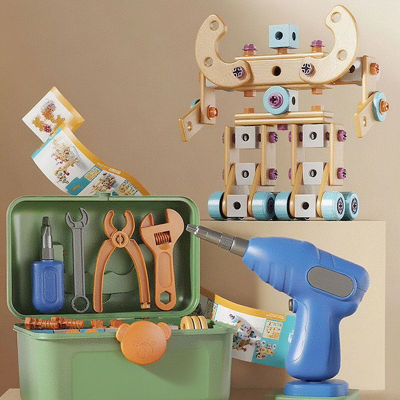 🔥 -50% Oggi: Kit di Strumenti Giocattolo Educativi Fai da Te per Bambini – Set di costruzioni STEM con trapano giocattolo, stimola creatività e ingegneria. Perfetto per bambini e bambine.