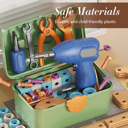 🔥 -50% Oggi: Kit di Strumenti Giocattolo Educativi Fai da Te per Bambini – Set di costruzioni STEM con trapano giocattolo, stimola creatività e ingegneria. Perfetto per bambini e bambine.
