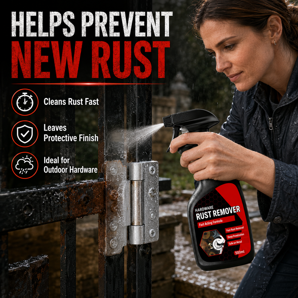 Spray antiruggine ad azione rapida per parti metalliche