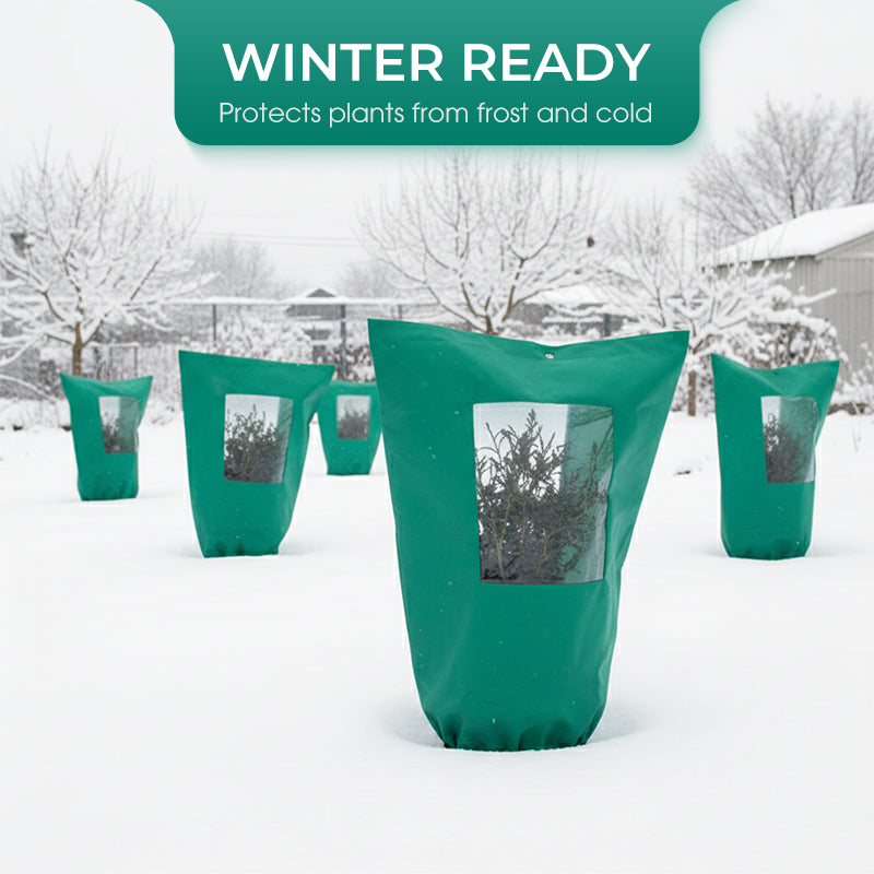 📢📢50% DI SCONTO!!⏰🌱Copertura invernale per piante con cerniera e coulisse antigelo