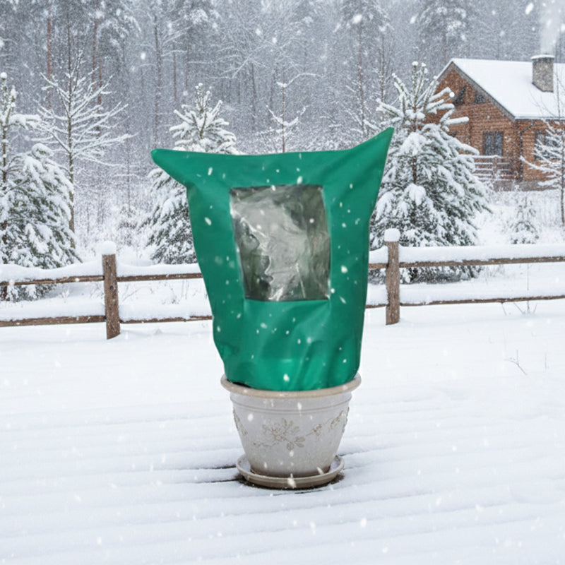 📢📢50% DI SCONTO!!⏰🌱Copertura invernale per piante con cerniera e coulisse antigelo