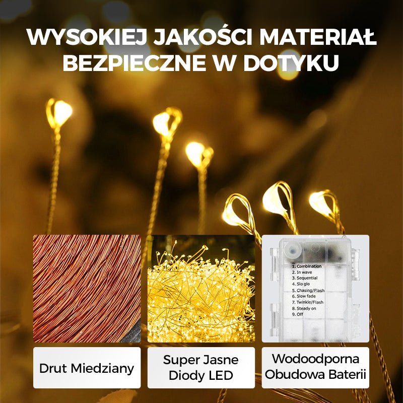 🎅 Crea un'atmosfera magica per Natale – decorazioni per l'albero, la casa e le finestre.🎁 Facili da usare, resistenti e bellissime. Le feste sotto una nuova luce! ✨