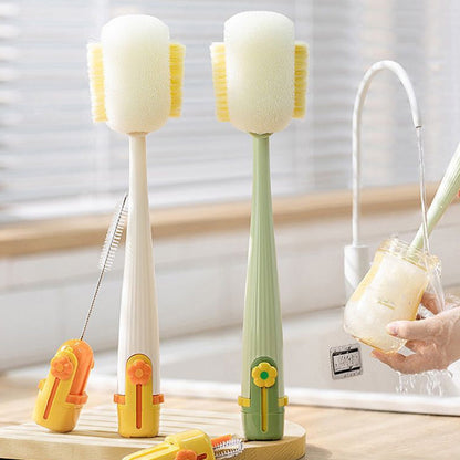 Spazzola per pulire bottiglie d'acqua 5 in 1