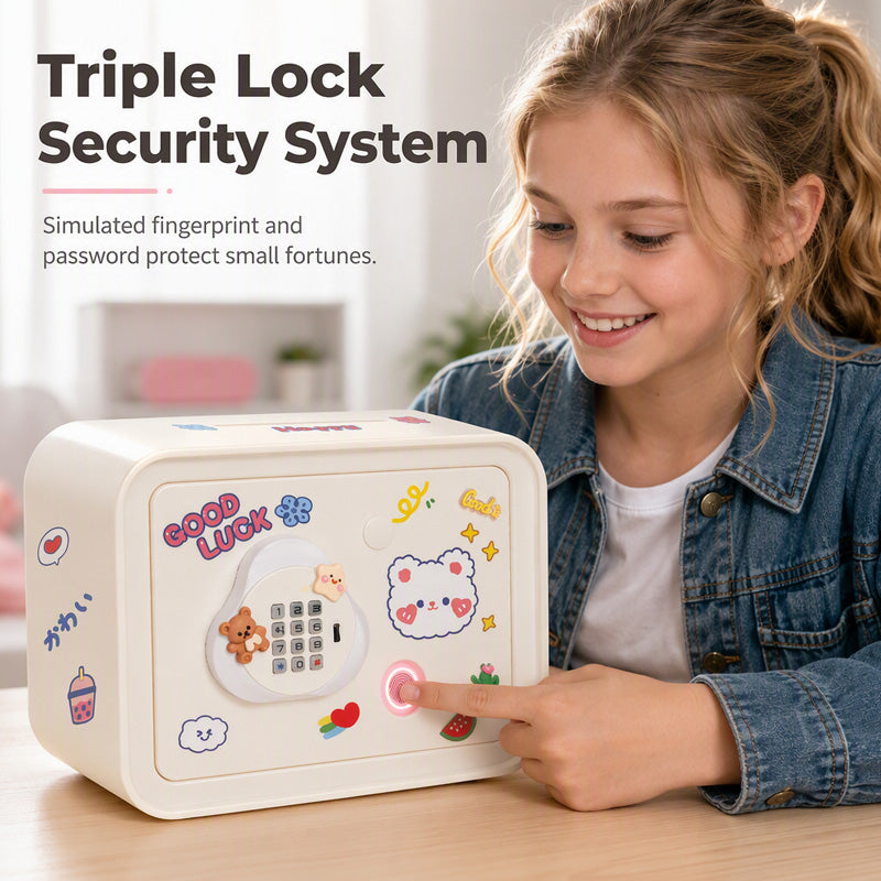 🔥2026 BEST‑SELLER｜50K+ SOLD🔥50% OFF 🐷💰Kids' Electronic Piggy Bank｜Password protected auto‑roll money box, fun kids saving toy, secure storage for coins & banknotes, great gift for children✨