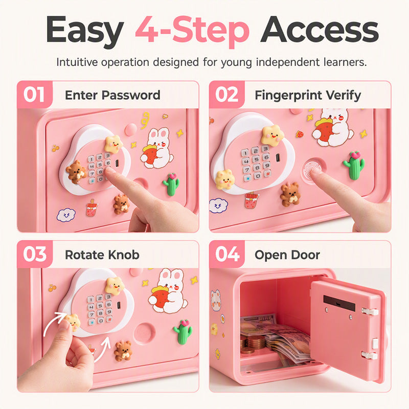 🔥2026 BEST‑SELLER｜50K+ SOLD🔥50% OFF 🐷💰Kids' Electronic Piggy Bank｜Password protected auto‑roll money box, fun kids saving toy, secure storage for coins & banknotes, great gift for children✨