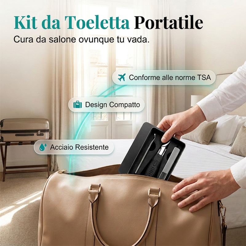 Set professionale di tronchesi per pedicure 3 in 1