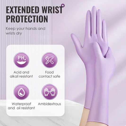 🔥2026 BEST‑SELLER｜50K+ VENDUTI🔥50% DI SCONTO 🧤 Guanti monouso in nitrile, impermeabili e resistenti all'olio, confezione da 30 pezzi, adatti per pulizia, cucina, lavori domestici e officina✨