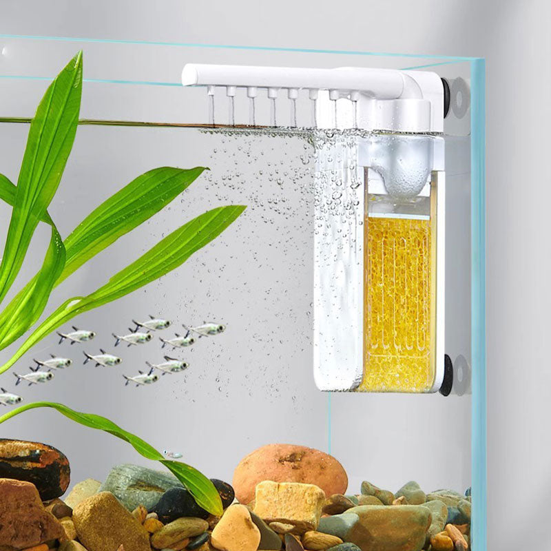 🔥 -50% oggi: filtro compatto per acquario 3 in 1, filtrazione, circolazione e aerazione in un unico dispositivo silenzioso. Parti rimovibili, ideale per piccoli acquari.