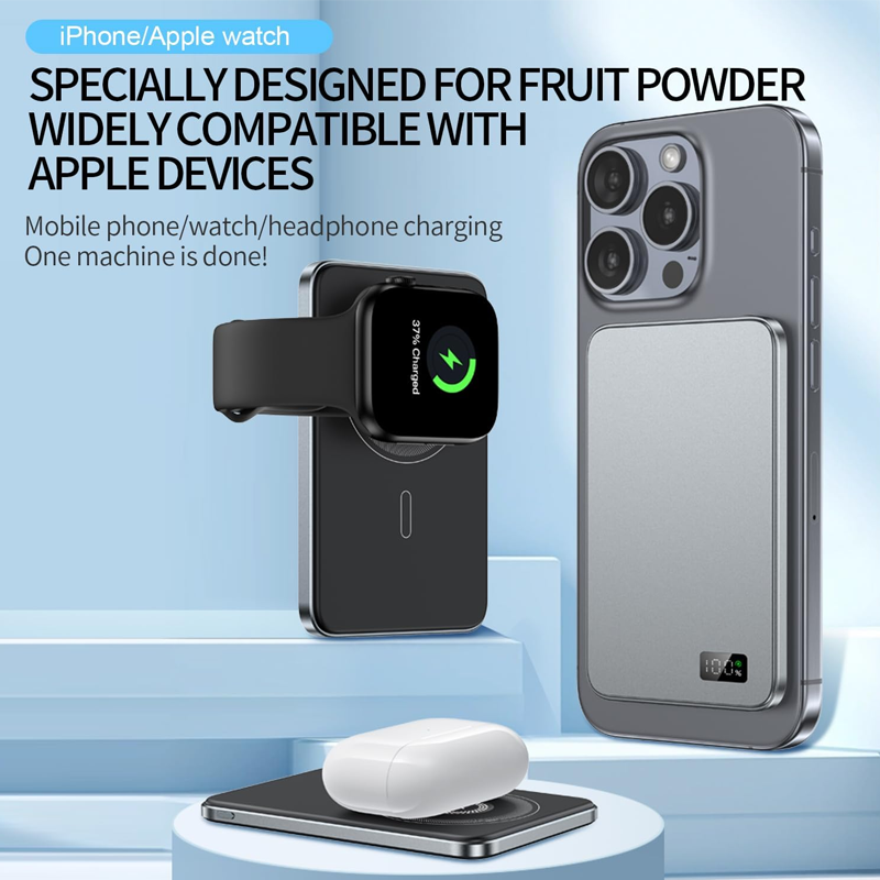 🥳2026 NUOVO ARRIVO🥳💞OLTRE 50.000 VENDUTI! 🔋Caricatore wireless portatile magnetico con display LED. Ricarica magnetica veloce, schermo LED mostra la potenza residua, compatto e leggero, perfetto per viaggi e uscite quotidiane.