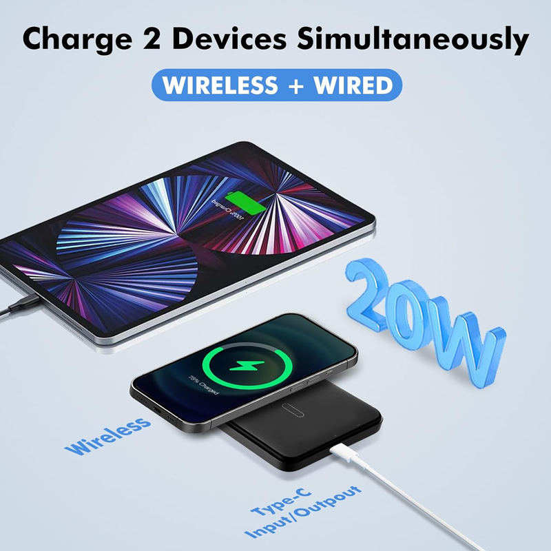 🥳2026 NUOVO ARRIVO🥳💞OLTRE 50.000 VENDUTI! 🔋Caricatore wireless portatile magnetico con display LED. Ricarica magnetica veloce, schermo LED mostra la potenza residua, compatto e leggero, perfetto per viaggi e uscite quotidiane.