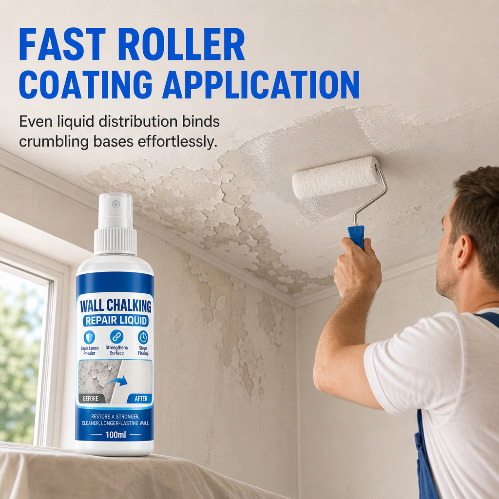 Liquido riparatore per pareti e agente indurente