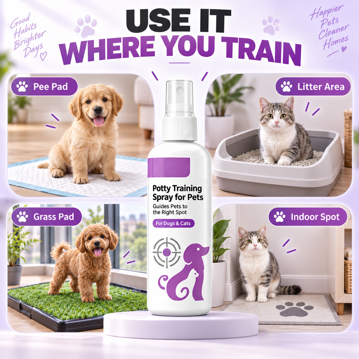 🥳SUPERPRIS🥳💞Over 10 000 solgt! Spray for pottetrening! Veileder kjæledyret – trygg og enkel spray. Et renere hjem – skaff deg din nå! ✅