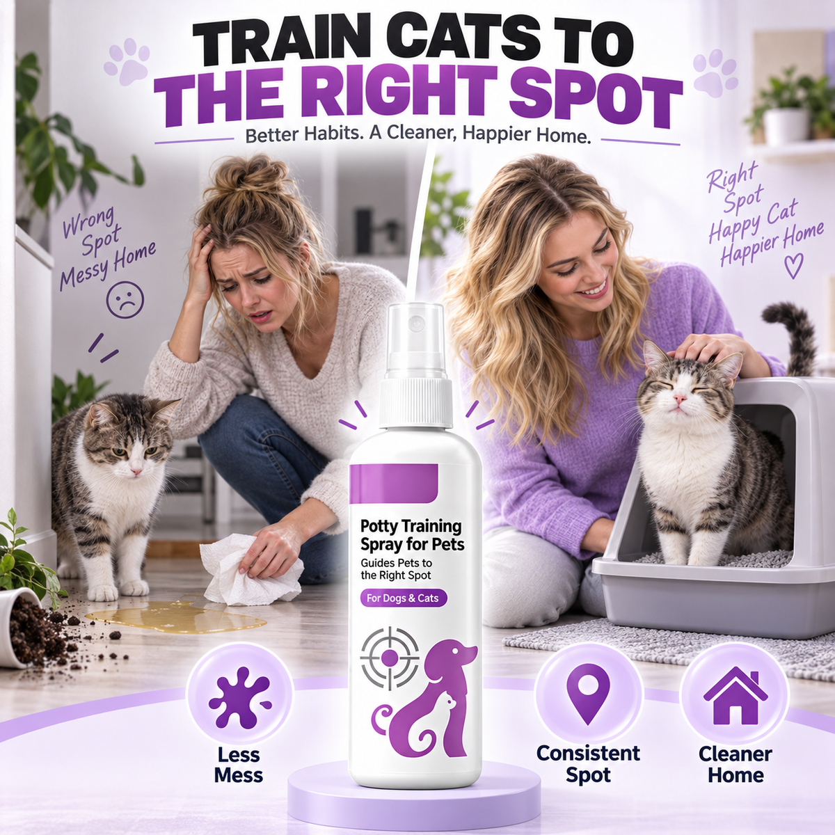 🥳SUPERPRIS🥳💞Over 10 000 solgt! Spray for pottetrening! Veileder kjæledyret – trygg og enkel spray. Et renere hjem – skaff deg din nå! ✅