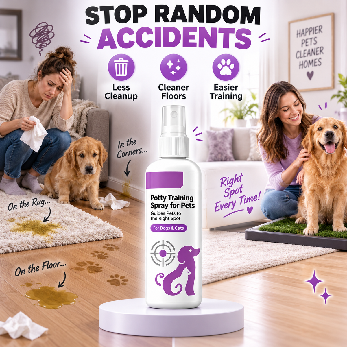🥳SUPERPRIS🥳💞Over 10 000 solgt! Spray for pottetrening! Veileder kjæledyret – trygg og enkel spray. Et renere hjem – skaff deg din nå! ✅