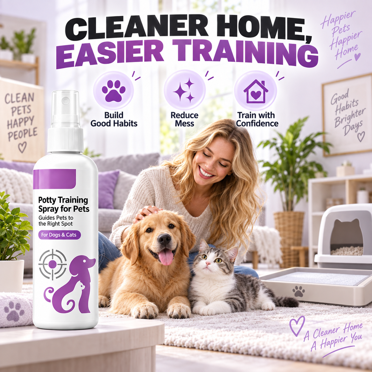 🥳SUPERPRIS🥳💞Over 10 000 solgt! Spray for pottetrening! Veileder kjæledyret – trygg og enkel spray. Et renere hjem – skaff deg din nå! ✅