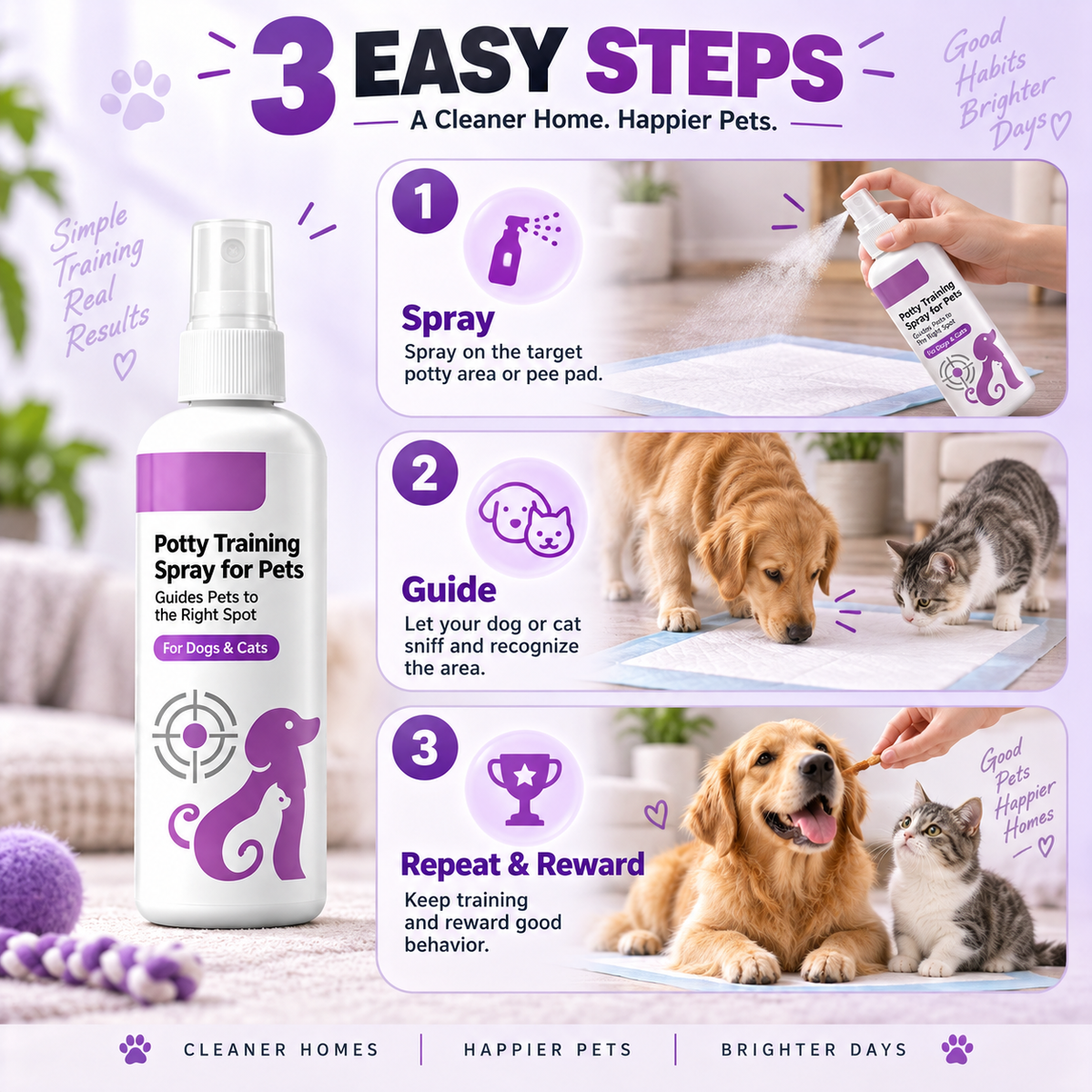 🥳SUPERPRIS🥳💞Over 10 000 solgt! Spray for pottetrening! Veileder kjæledyret – trygg og enkel spray. Et renere hjem – skaff deg din nå! ✅