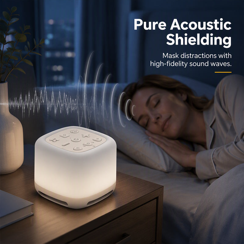 🥳SALDI 2026🥳💞 OLTRE 50.000 VENDUTI! 🌙💤 Macchina per rumore bianco, barriera acustica contro i rumori per proteggere il sonno profondo. Luce notturna a 7 colori e timer intelligente, per svegliarti riposato! 🛏️✅