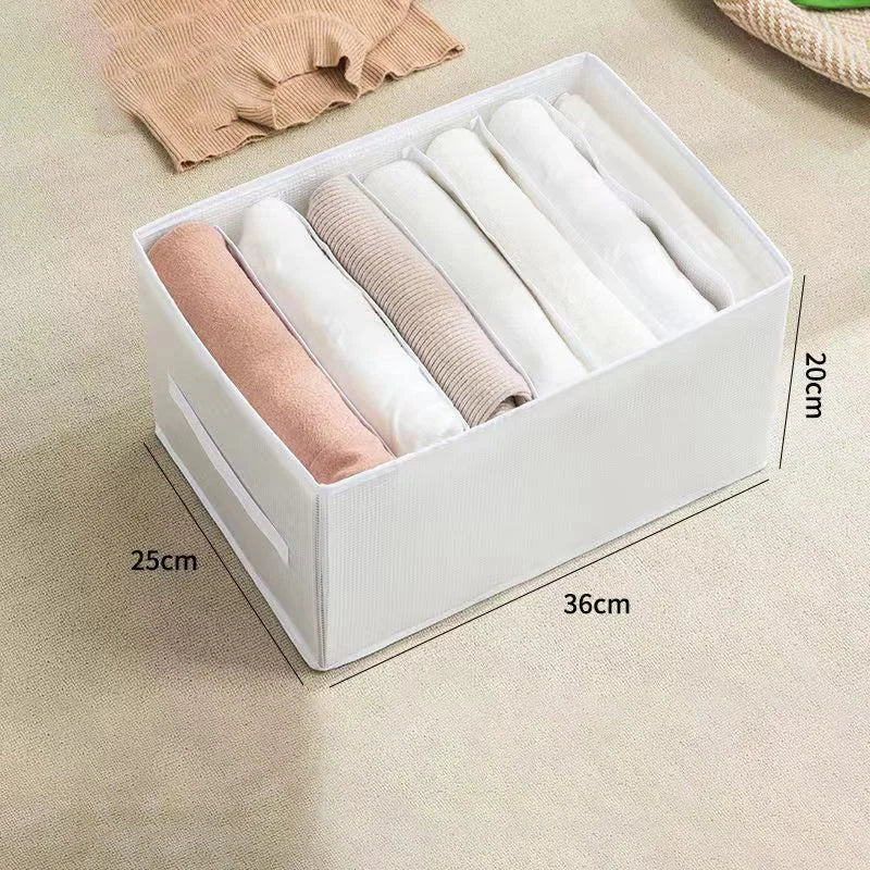 ✨Organizer per cassetti e armadi a 7 scomparti👕Per riporre maglie, calze, biancheria intima. Mantiene l’ordine, evita il disordine nel guardaroba. Morbido e resistente, pieghevole quando non serve.