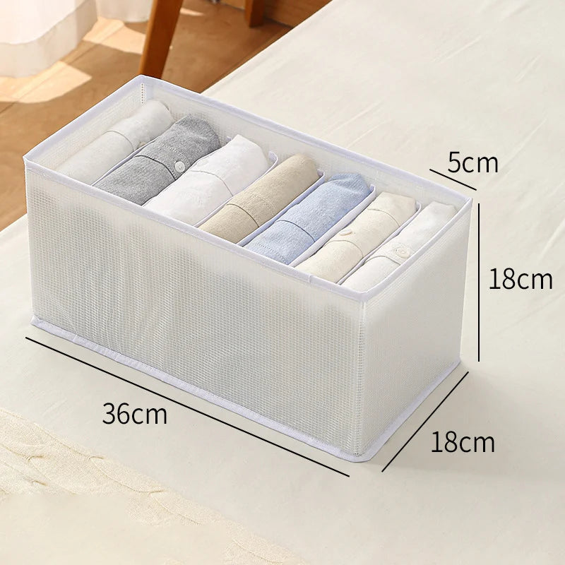 ✨Organizer per cassetti e armadi a 7 scomparti👕Per riporre maglie, calze, biancheria intima. Mantiene l’ordine, evita il disordine nel guardaroba. Morbido e resistente, pieghevole quando non serve.