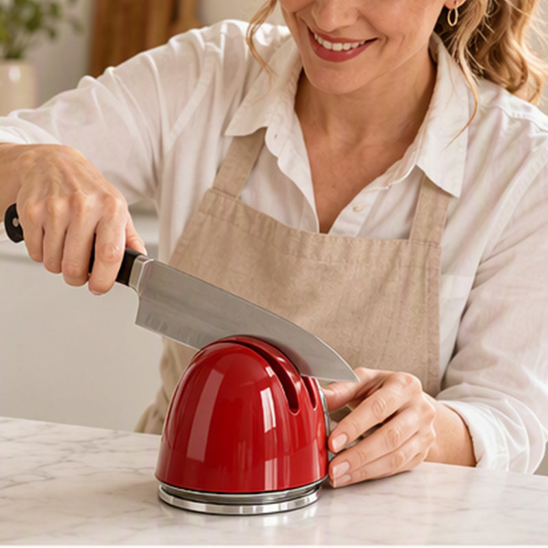 🥳2026 NUOVO ARRIVO🥳🔥OLTRE 50.000 VENDUTI! 🔪Affilacoltelli manuale con ventosa, fissaggio stabile su piano. Affila rapidamente coltelli da cucina, semplice e sicuro per uso domestico ✨
