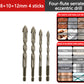📏 OFFERTA FLASH -50% 🔧 Punta HSS a Quattro Lobi — Foratura e Filettatura Multimateriale, Codolo Esagonale