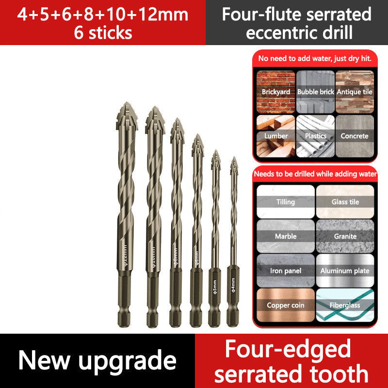 📏 OFFERTA FLASH -50% 🔧 Punta HSS a Quattro Lobi — Foratura e Filettatura Multimateriale, Codolo Esagonale