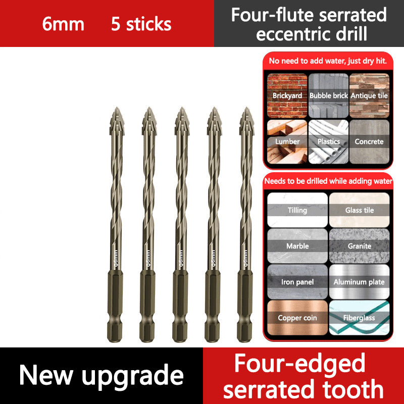 📏 OFFERTA FLASH -50% 🔧 Punta HSS a Quattro Lobi — Foratura e Filettatura Multimateriale, Codolo Esagonale