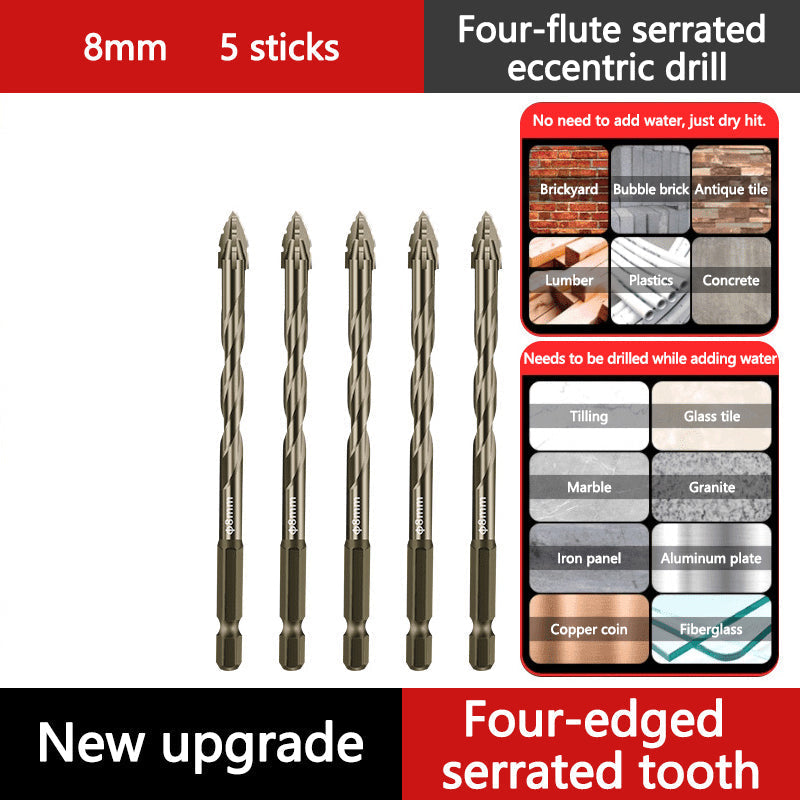 📏 OFFERTA FLASH -50% 🔧 Punta HSS a Quattro Lobi — Foratura e Filettatura Multimateriale, Codolo Esagonale
