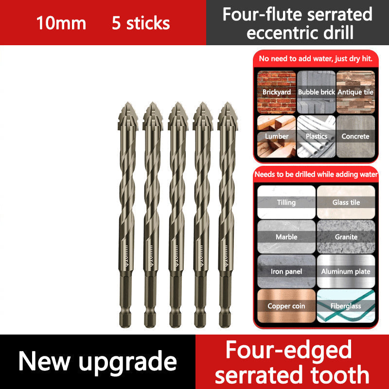 📏 OFFERTA FLASH -50% 🔧 Punta HSS a Quattro Lobi — Foratura e Filettatura Multimateriale, Codolo Esagonale