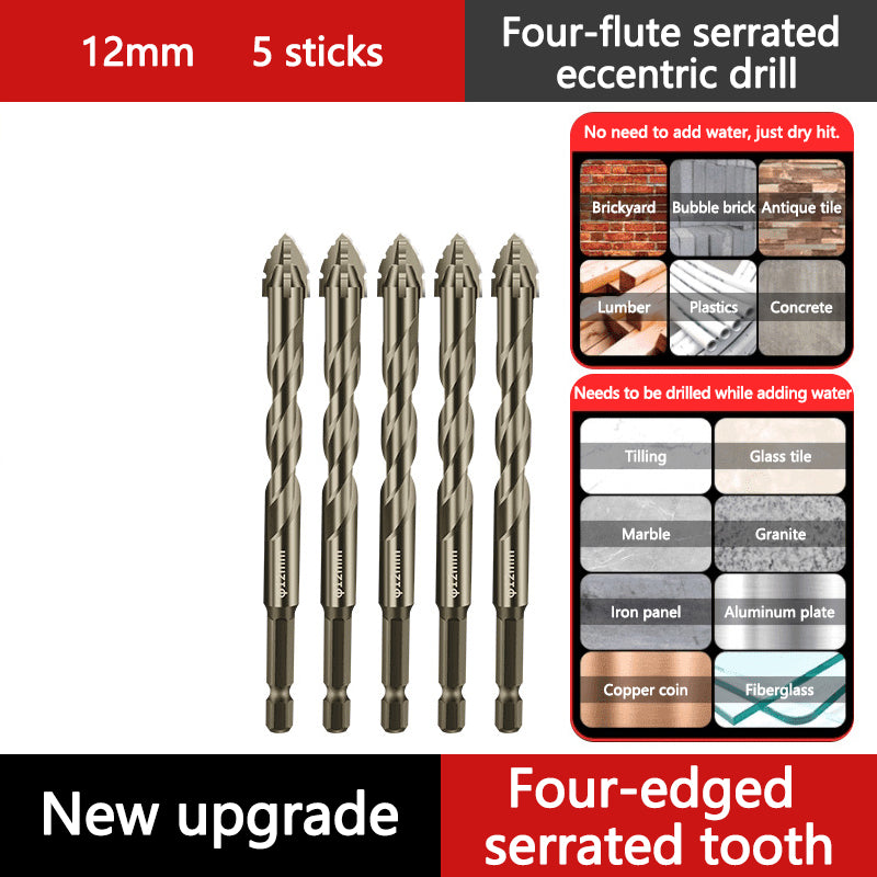 📏 OFFERTA FLASH -50% 🔧 Punta HSS a Quattro Lobi — Foratura e Filettatura Multimateriale, Codolo Esagonale
