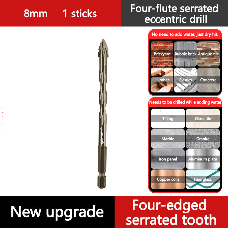📏 OFFERTA FLASH -50% 🔧 Punta HSS a Quattro Lobi — Foratura e Filettatura Multimateriale, Codolo Esagonale