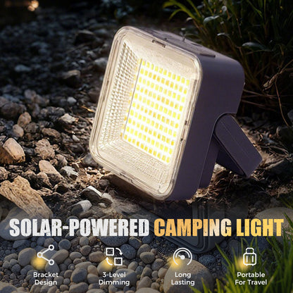🏕️Lampada solare da campeggio impermeabile, ricarica senza cavi 💡