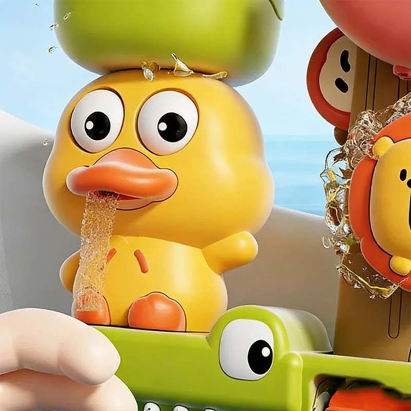🦆Cute Waterfall Duck Bath Toy, make toddlers love bathing 🛁