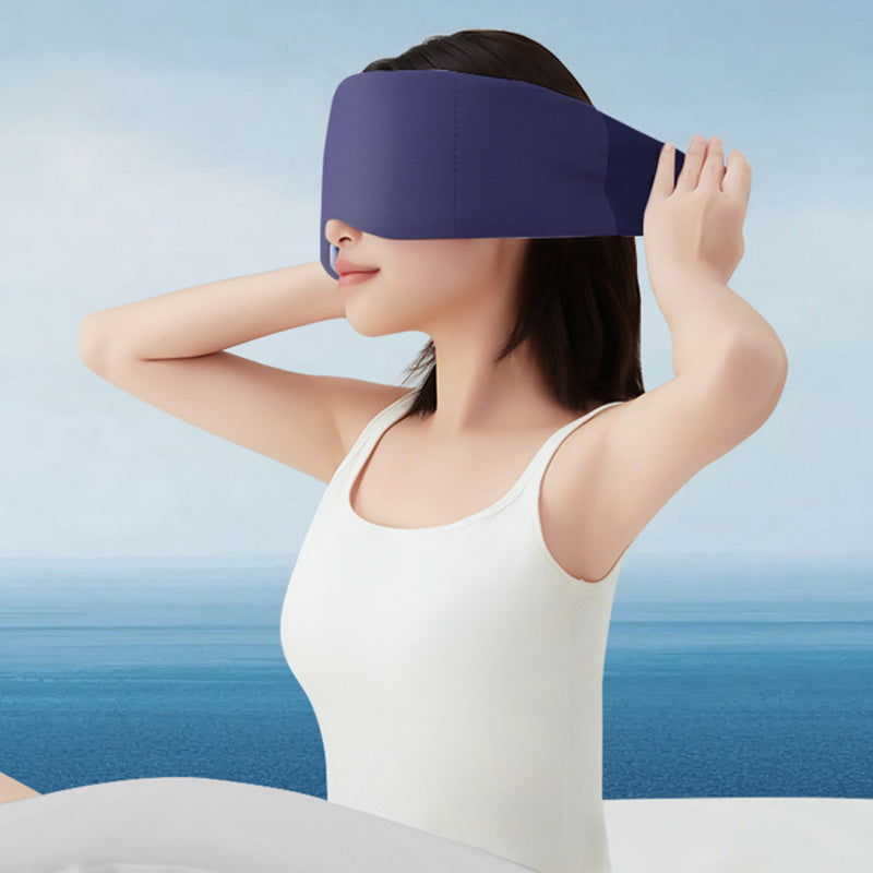 🥳2026 NUOVO ARRIVO🥳💥OLTRE 50K VENDUTI! 😴Mascherina ponderata double-face per dormire, adatta a tutte le stagioni, blocca la luce per un sonno tranquillo ✨