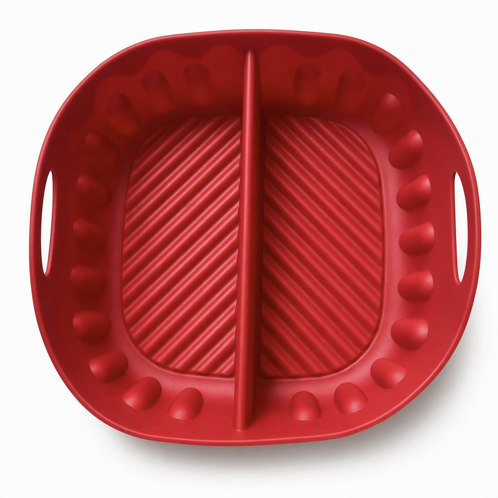 Teglia divisoria in silicone riutilizzabile per friggitrice ad aria