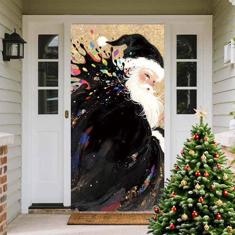 🎄 Tenda Copriporta Natalizia – Decorazione Istantanea per le Feste, 90×180 cm