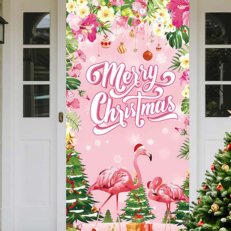 🎄 Tenda Copriporta Natalizia – Decorazione Istantanea per le Feste, 90×180 cm