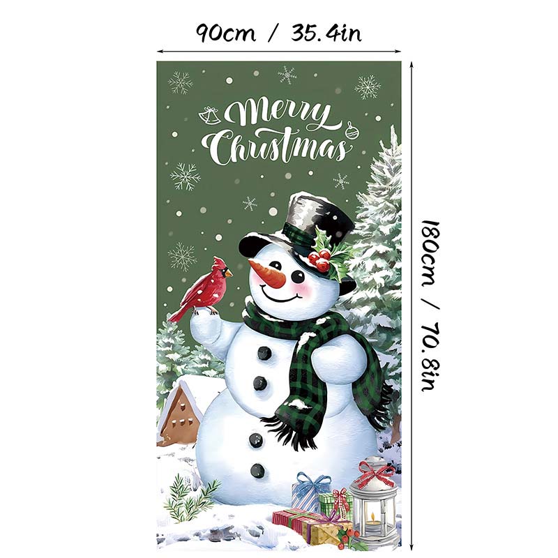 🎄 Tenda Copriporta Natalizia – Decorazione Istantanea per le Feste, 90×180 cm