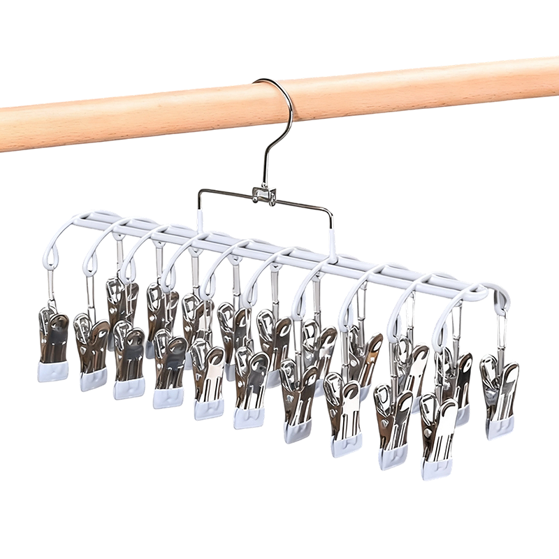 Stendibiancheria in acciaio inox con 20 mollette