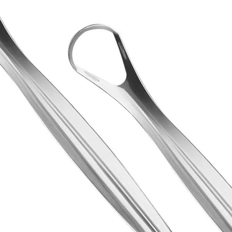 😮‍💨Alito cattivo? Raschietto per lingua in acciaio inox, igiene orale profonda in pochi secondi ✨