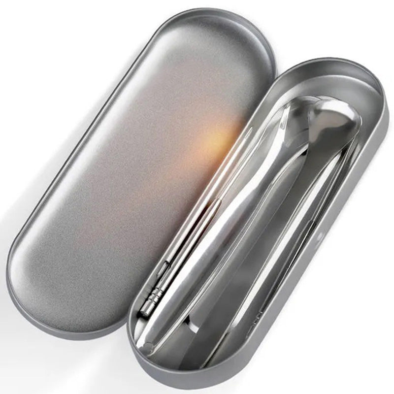 😮‍💨Alito cattivo? Raschietto per lingua in acciaio inox, igiene orale profonda in pochi secondi ✨