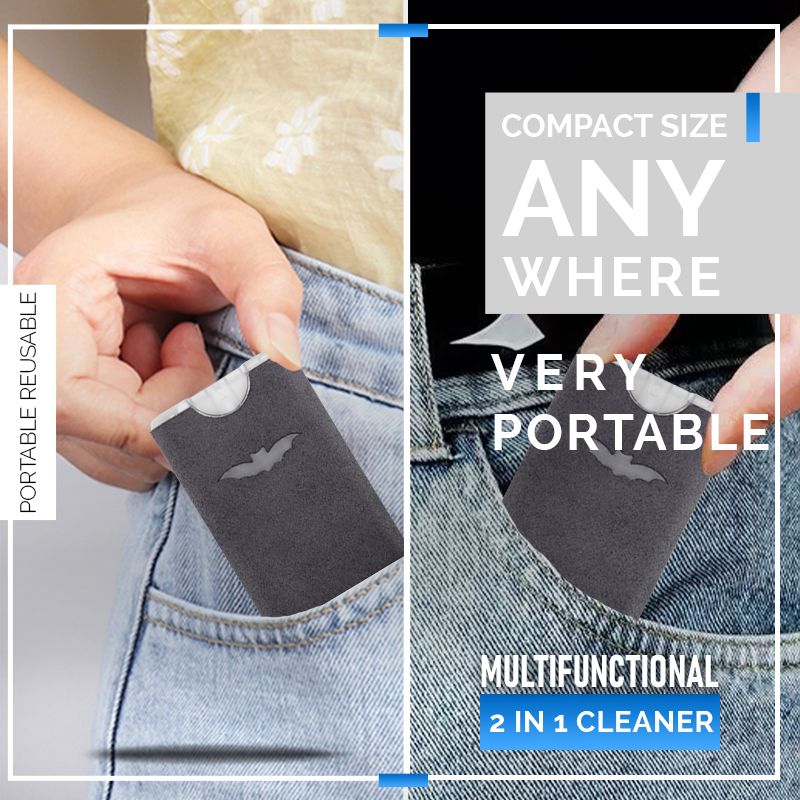 📱🧼 Detergente per schermo 2-in-1 riutilizzabile – Spruzzatore ad ampio angolo, panno in microfibra e formato portatile