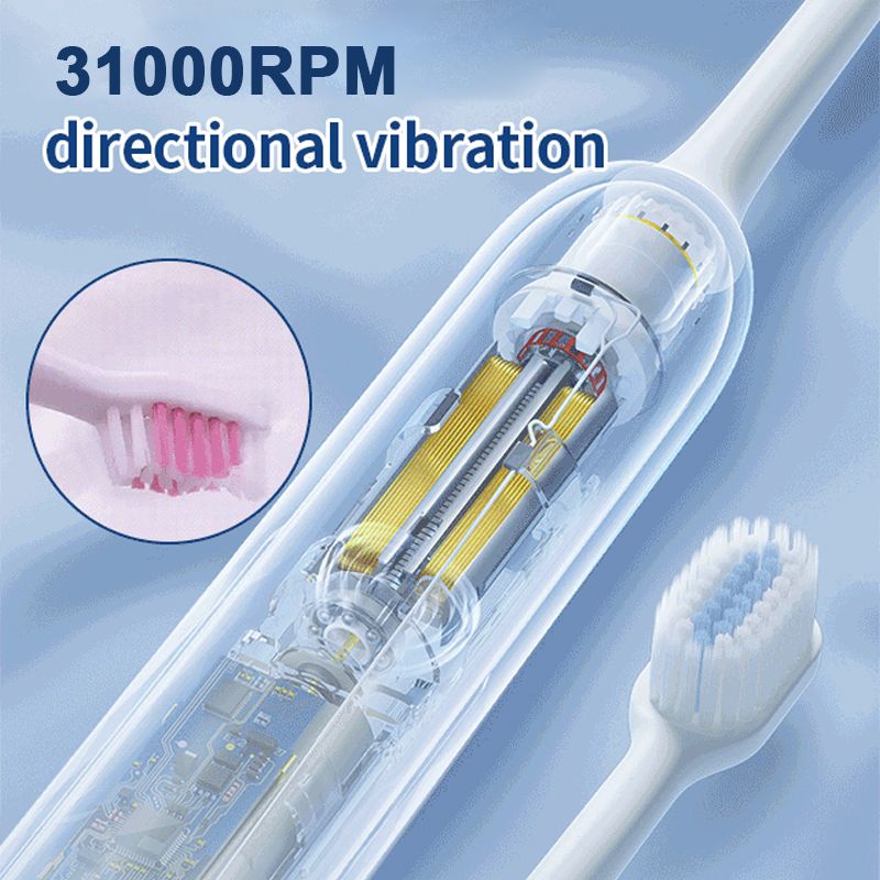 🦷Spazzolino elettrico intelligente! 31000 movimenti/min, pulizia profonda. Compra 1, 6 testine in regalo!