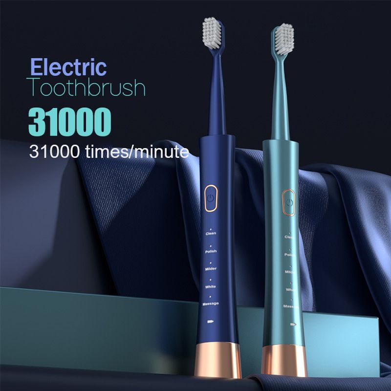 🦷Spazzolino elettrico intelligente! 31000 movimenti/min, pulizia profonda. Compra 1, 6 testine in regalo!