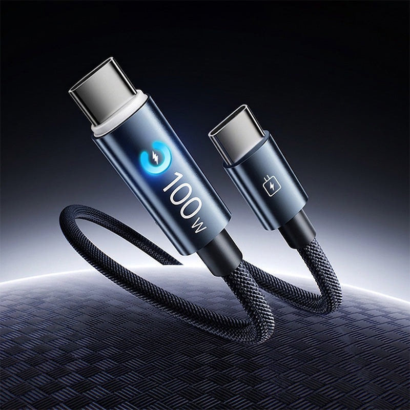 🔌 50% DI SCONTO ORA! ⚡ Cavo di ricarica rapida da Type‑C a Type‑C – 100 W, interruzione automatica dell'alimentazione e struttura tripla rinforzata – ideale per laptop, tablet e smartphone 🔋