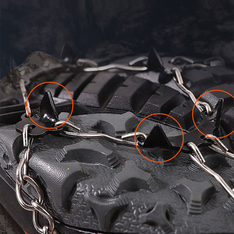 ⏳Time-Limited Special⏰ Outdoor Anti-Slip Crampons – Stainless Steel Spikes, Quick-On, Multi-Sport ✨