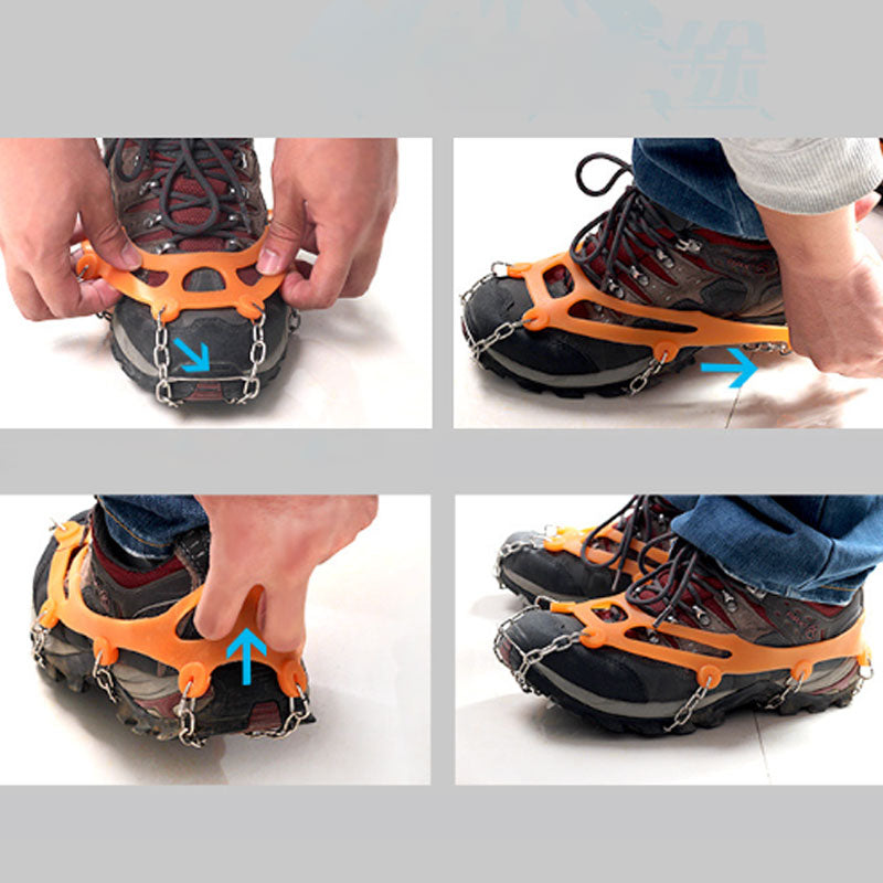 ⏳Time-Limited Special⏰ Outdoor Anti-Slip Crampons – Stainless Steel Spikes, Quick-On, Multi-Sport ✨